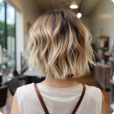 Balayage result at Pazazz Hair Studio, Gloucester